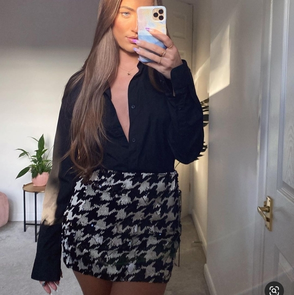 Zara 2pcs sequin skirt + Top - Picture 6 of 12